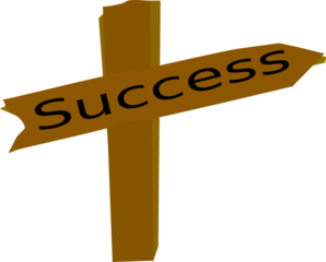 Wooden Success Sign